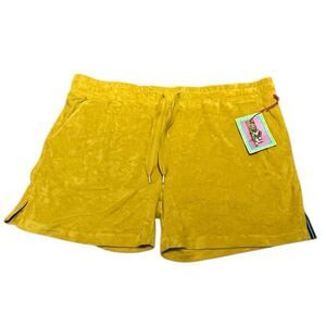 Houston White Vibrant Yellow Athletic Men's Shorts, Size XL, NWT